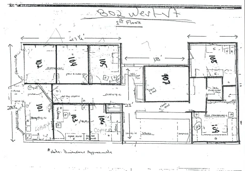 802 West 1st floor Plan